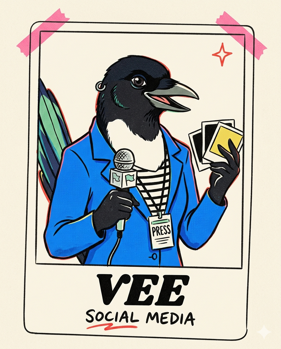 Vee, Social media.
